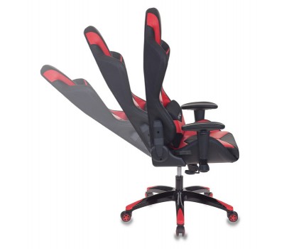 Кресло игровое Бюрократ CH-773N одна подушка черный/красный искусственная кожа