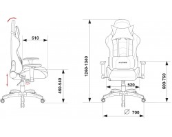 Кресло игровое Бюрократ CH-778 две подушки черный/синий искусственная кожа-foto6