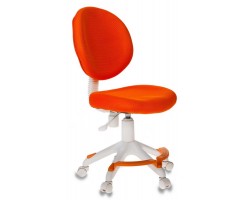 Кресло детское Бюрократ KD-W6-F оранжевый (пластик белый)
