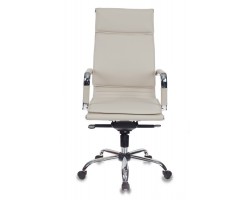 Кресло руководителя Бюрократ CH-993MB слоновая кость искусственная кожа крестовина хром-foto2