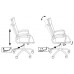 Кресло руководителя Бюрократ CH-993MB слоновая кость искусственная кожа крестовина хром