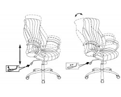 Кресло руководителя Бюрократ CH-S870 черный искусственная кожа-foto5