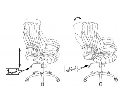Кресло руководителя Бюрократ CH-S870 черный искусственная кожа