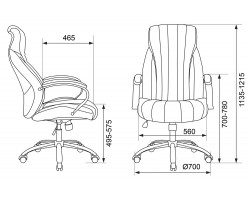 Кресло руководителя Бюрократ CH-S870 черный искусственная кожа-foto6