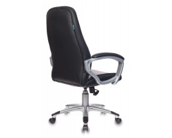 Кресло руководителя Бюрократ T-9910N черный искусственная кожа (пластик серебро)-foto4