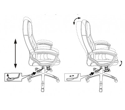 Кресло руководителя Бюрократ T-9910N коричневый искусственная кожа (пластик серебро)