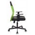Кресло Бюрократ CH-606 черный/салатовый искусст.кожа/ткань крестовина металл