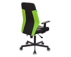 Кресло Бюрократ CH-606 черный/салатовый искусст.кожа/ткань крестовина металл-foto4