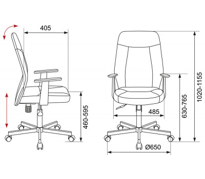 Кресло Бюрократ CH-606 черный/салатовый искусст.кожа/ткань крестовина металл Кресло Бюрократ CH-606 черный/салатовый искусст.кожа/ткань крестовина металл