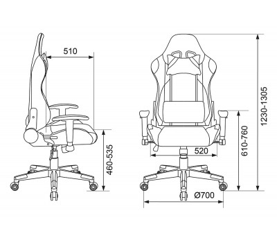 Кресло игровое Бюрократ CH-778N две подушки камуфляж искусст.кожа/ткань