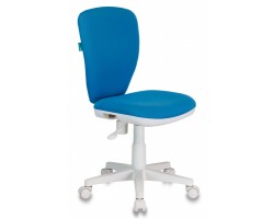 Кресло детское Бюрократ KD-W10 голубой 26-24 крестовина пластик пластик белый