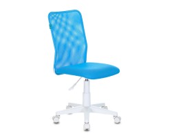 Кресло детское Бюрократ KD-9 голубой TW-31 TW-55 сетка/ткань крестовина пластик пластик белый