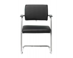 Кресло Бюрократ CH-271N-V черный Leather Black искусственная кожа полозья металлик-foto2