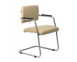 Кресло Бюрократ CH-271N-V светло-бежевый Or-12 искусственная кожа полозья металлик