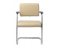 Кресло Бюрократ CH-271N-V светло-бежевый Or-12 искусственная кожа полозья металлик-foto2