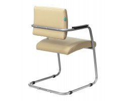 Кресло Бюрократ CH-271N-V светло-бежевый Or-12 искусственная кожа полозья металлик-foto4