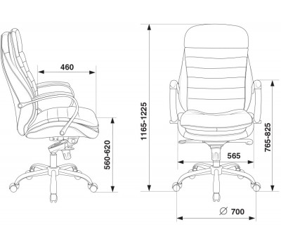 Кресло руководителя Бюрократ T-9950 коричневый искусственная кожа крестовина хром Кресло руководителя Бюрократ T-9950 коричневый искусственная кожа крестовина хром