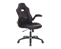 Кресло игровое Zombie VIKING-1N черный эко.кожа крестовина пластик