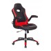 Кресло игровое Zombie VIKING-1N черный/красный эко.кожа крестовина пластик