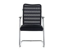 Кресло Бюрократ CH-599AV черный TW-32K01 сиденье черный TW-11 сетка/ткань полозья металл металлик-foto2