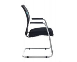 Кресло Бюрократ CH-599AV черный TW-32K01 сиденье черный TW-11 сетка/ткань полозья металл металлик-foto3