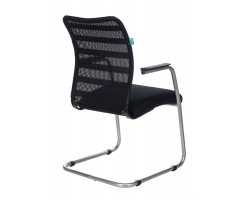 Кресло Бюрократ CH-599AV черный TW-32K01 сиденье черный TW-11 сетка/ткань полозья металл металлик-foto4