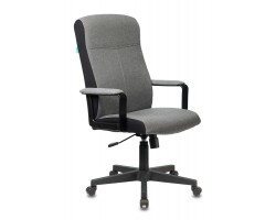 Кресло руководителя Бюрократ DOMINUS серый 10-128 крестовина пластик