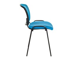 Стул Бюрократ ВИКИ спинка сетка голубой TW-31 TW-55 сетка/ткань-foto3