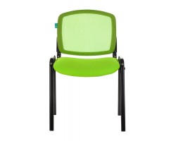 Стул Бюрократ ВИКИ салатовый TW-03A TW-18 сетка/ткань на ножках металл черный-foto2