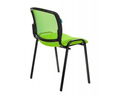 Стул Бюрократ ВИКИ салатовый TW-03A TW-18 сетка/ткань на ножках металл черный-foto4
