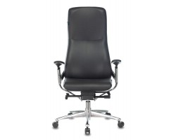 Кресло руководителя Бюрократ _ARTI черный кожа крестовина алюминий-foto2