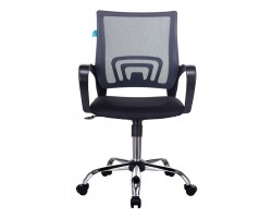 Кресло Бюрократ CH-695NSL темно-серый TW-04 сиденье черный TW-11 сетка/ткань крестовина металл хром-foto2