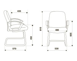 Кресло Бюрократ CH-808-LOW-V низкая спинка черный 3C11-foto5