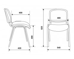Стул Бюрократ ВИКИ ХРОМ черный TW-01 3C11 сетка/ткань