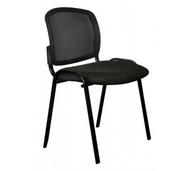 Стул Бюрократ ВИКИ черный TW-01 3C11 сетка/ткань на ножках металл черный