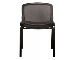 Стул Бюрократ ВИКИ черный TW-01 3C11 сетка/ткань на ножках металл черный-foto4