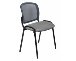 Стул Бюрократ ВИКИ спинка сетка серый TW-04 3C1 сетка/ткань