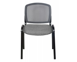 Стул Бюрократ ВИКИ спинка сетка серый TW-04 3C1 сетка/ткань-foto2