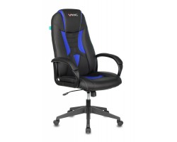 Кресло игровое Zombie VIKING-8N черный/синий искусственная кожа крестовина пластик