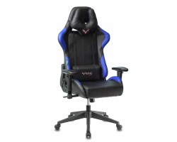 Кресло игровое Zombie VIKING 5 AERO черный/синий эко.кожа с подголов. крестовина пластик