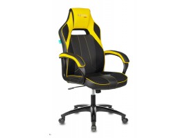 Кресло игровое Zombie VIKING 2 AERO черный/желтый текстиль/эко.кожа крестовина пластик