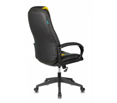Кресло игровое Zombie VIKING-8N черный/желтый искусственная кожа крестовина пластик