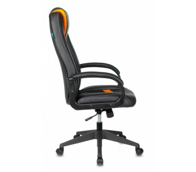 Кресло игровое Zombie VIKING-8N черный/оранжевый искусственная кожа крестовина пластик