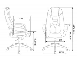 Кресло игровое Zombie VIKING-8N черный/оранжевый искусственная кожа крестовина пластик-foto5