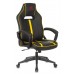 Кресло игровое Zombie A3 черный/желтый эко.кожа крестовина пластик