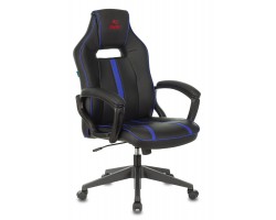 Кресло игровое Zombie A3 черный/синий эко.кожа крестовина пластик