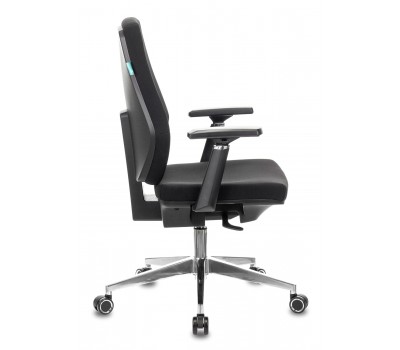 Кресло Бюрократ CH-545 черный 26-B01 крестовина алюминий Кресло Бюрократ CH-545 черный 26-B01 крестовина алюминий