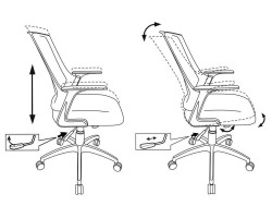 Кресло Бюрократ CH-500 черный сиденье черный TW-11 сетка/ткань крестовина пластик-foto3