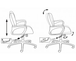 Кресло Бюрократ CH-808AXSN-Low низкая спинка черный 10-11-foto6