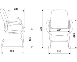 Кресло Бюрократ CH-808-Low-V низкая спинка черный 10-11-foto5